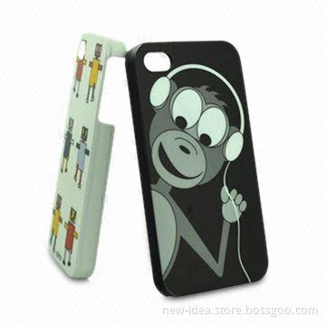 Cases for iPhone 4 with UV Crystal Coated, Softer and High-gloss, Available in Various Colors